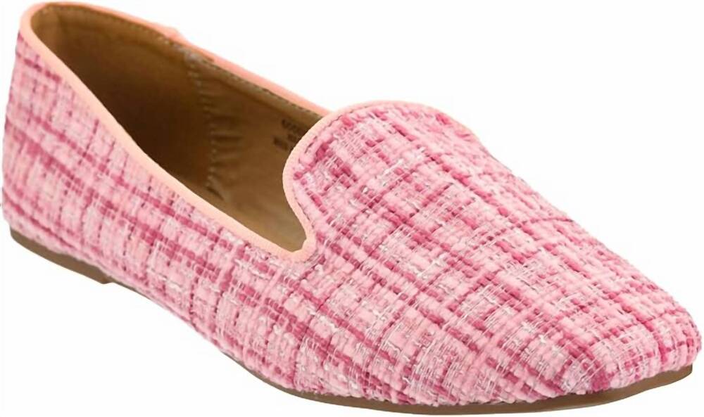 NEW CORKYS FOOTWEAR women's goody 2 shoes in pink tweed